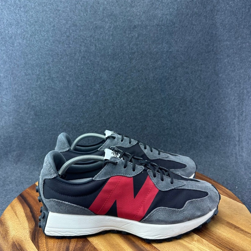 New Balance 327 Men's Size 11.5 D Black Red Gray Sneakers Athletic MS327FF